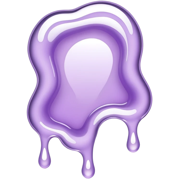 Pale purple Melting mirror emoji
