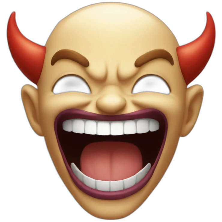 demonic laughter emoji
