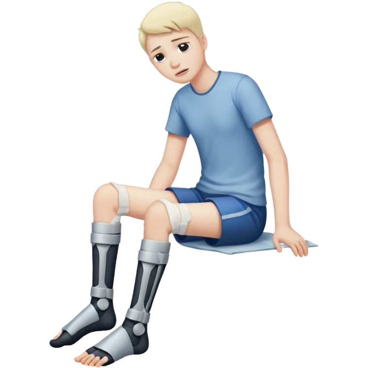 broken bone leg @emoji emoji