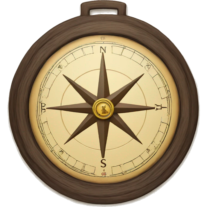 compass ponting east emoji