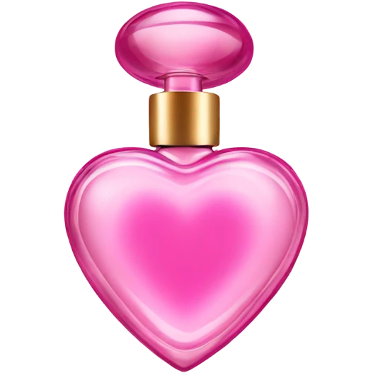 Pink heart shaped perfume  emoji