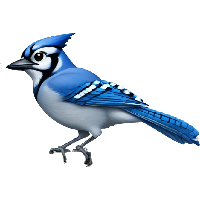 Blue jay with pit vipers emoji