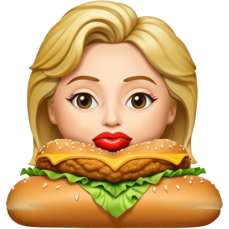 McChicken kissing Hillary Clinton emoji