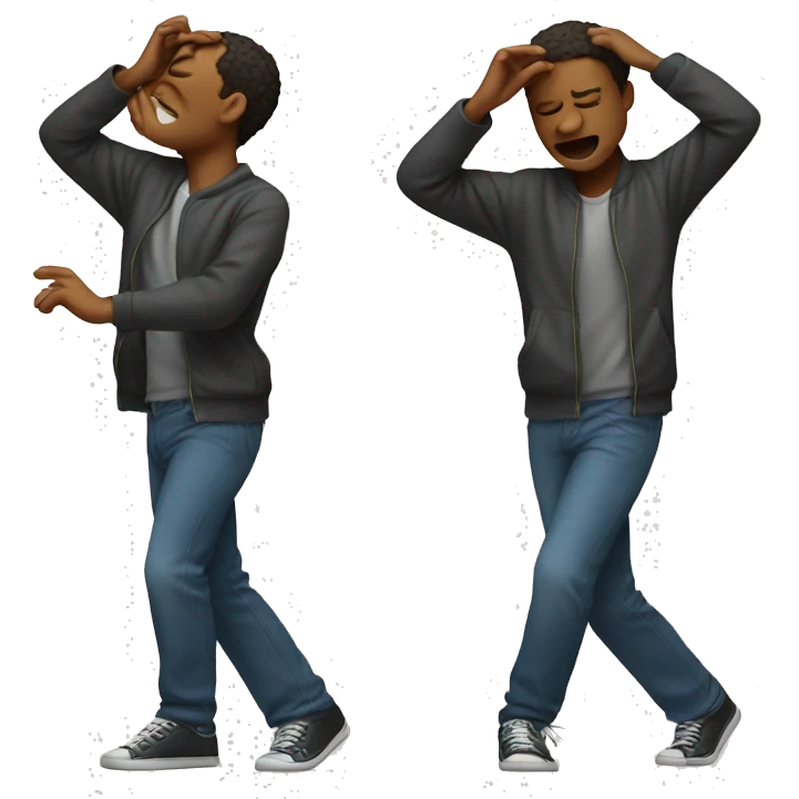 person doing the dab  emoji