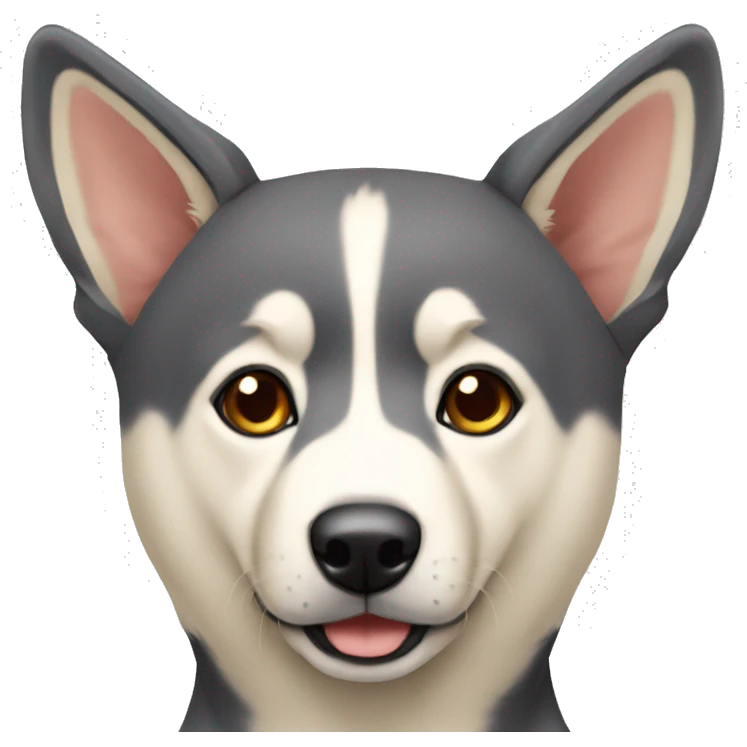 lean jindo with tall ears emoji