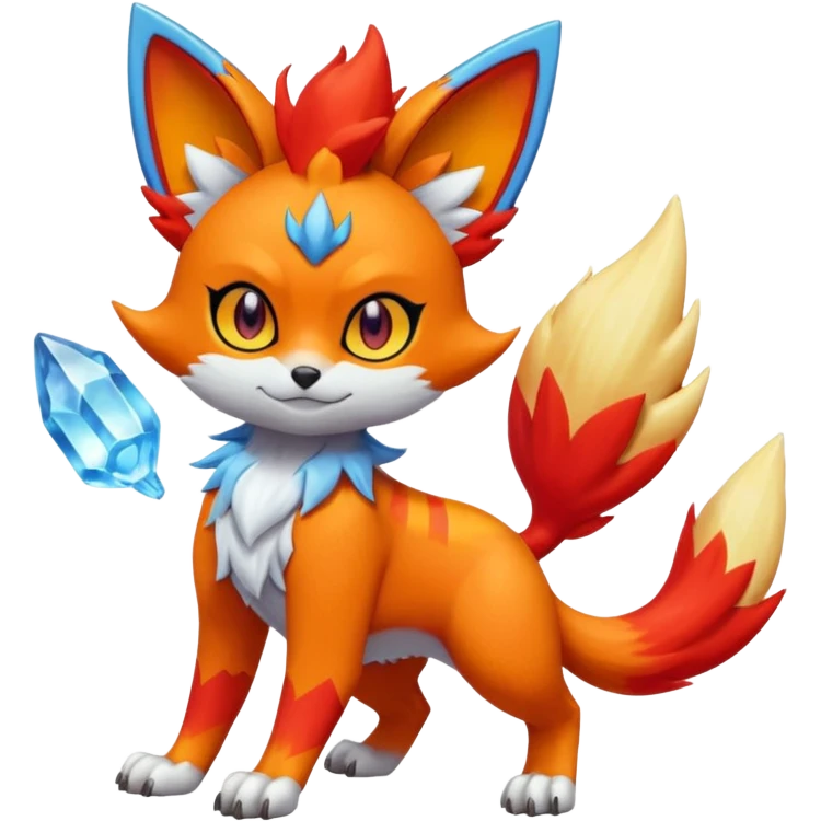 Torracat-Amaura-Fennekin-Fakémon-Digimon-fusion (full body) emoji