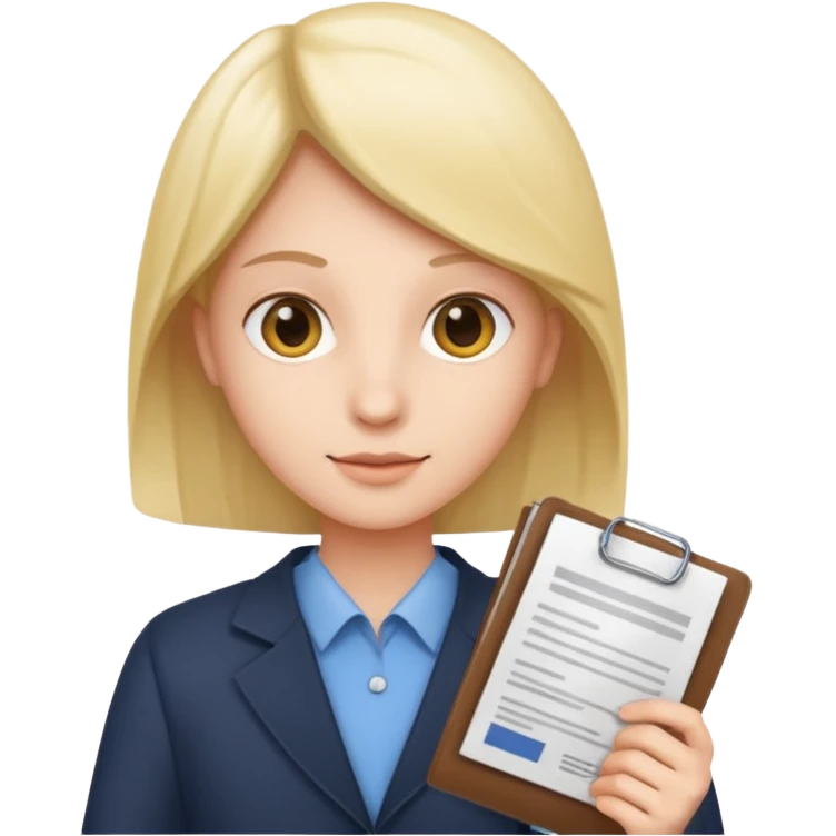 front documents and personal license emoji