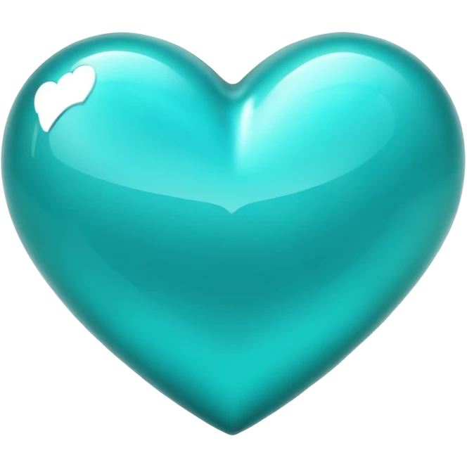 Sparking teal heart emoji emoji