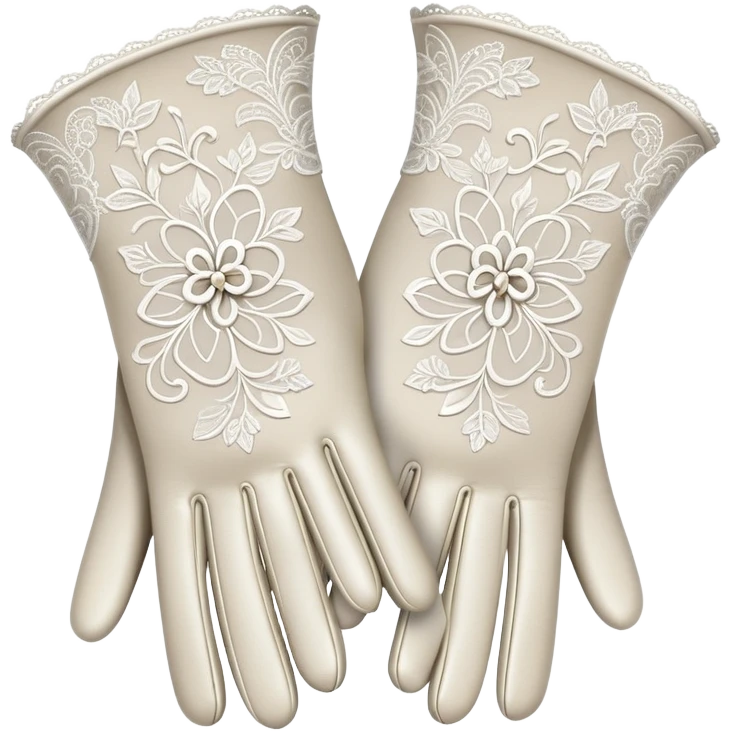 Lace gloves emoji
