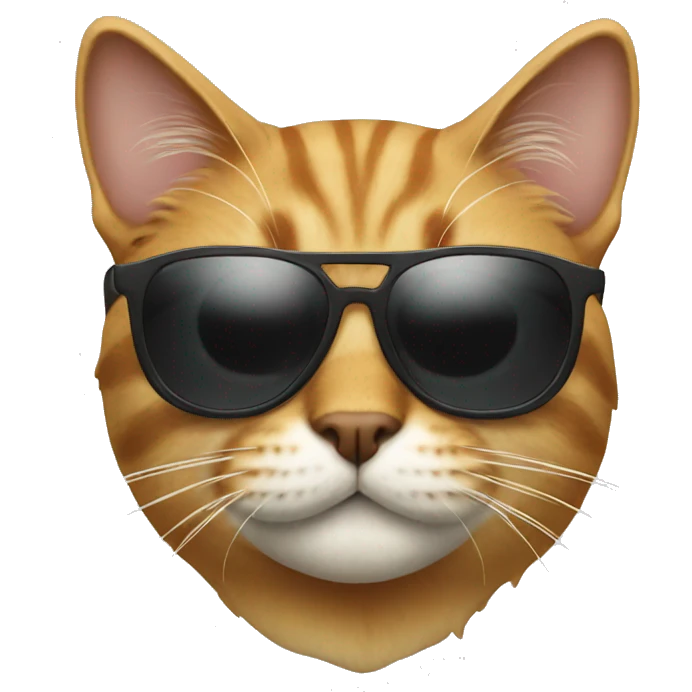 Cat with sunglasses emoji