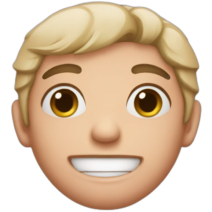 Blushing emoji