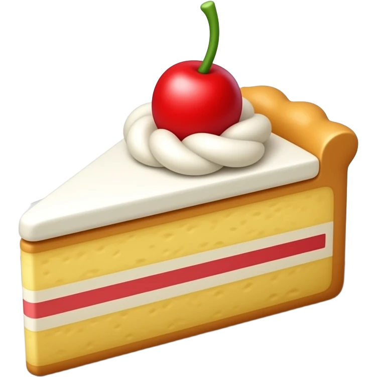 Cake piece on plate emoji emoji