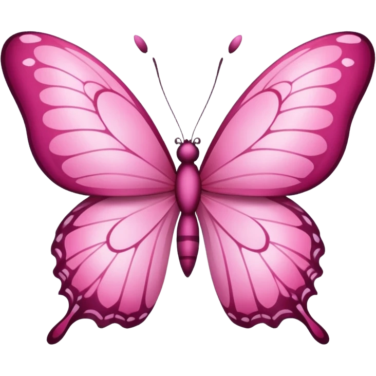 borboleta rosa emoji