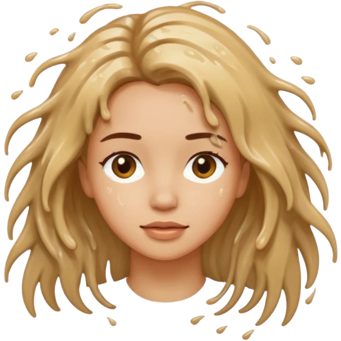 Woman splashed emoji