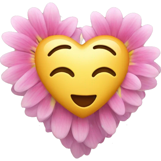heart with blooming flower emoji