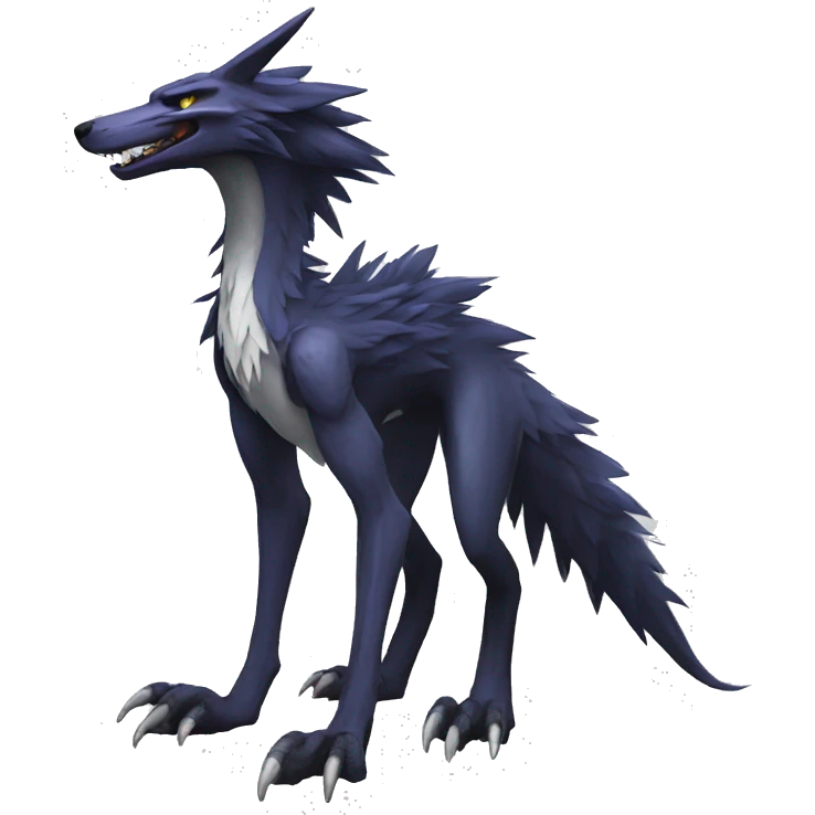 Cool Edgy Sergal species full body emoji