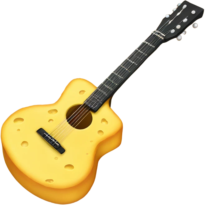 Cheese guitar emoji