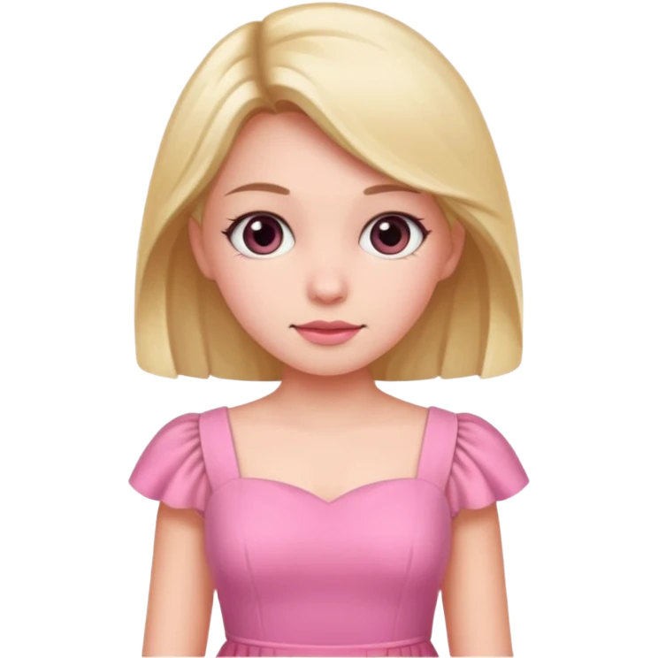 pink dress girl emoji