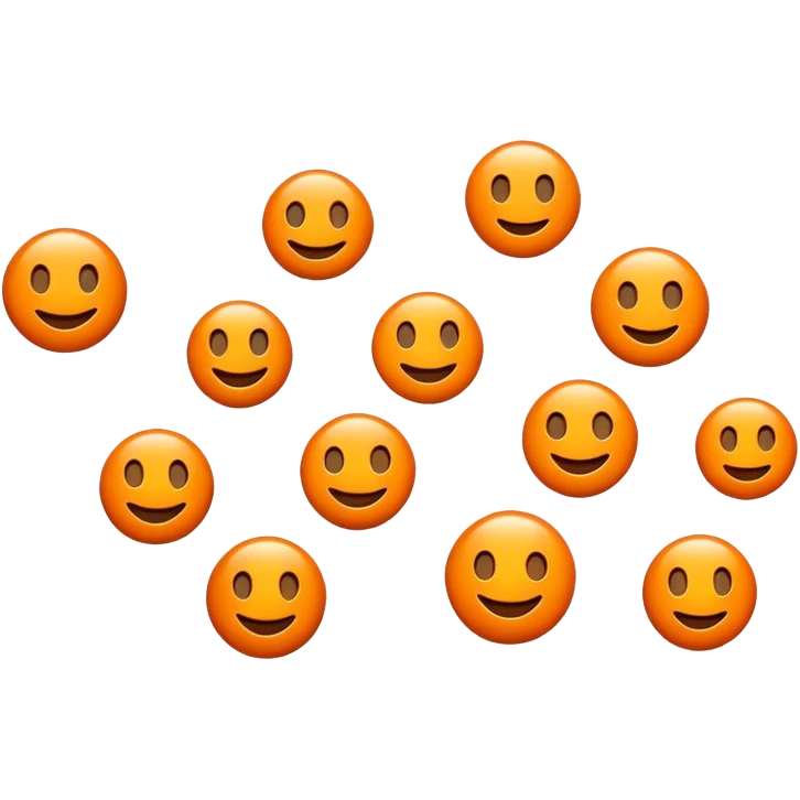 Black and orange emoji with W emoji