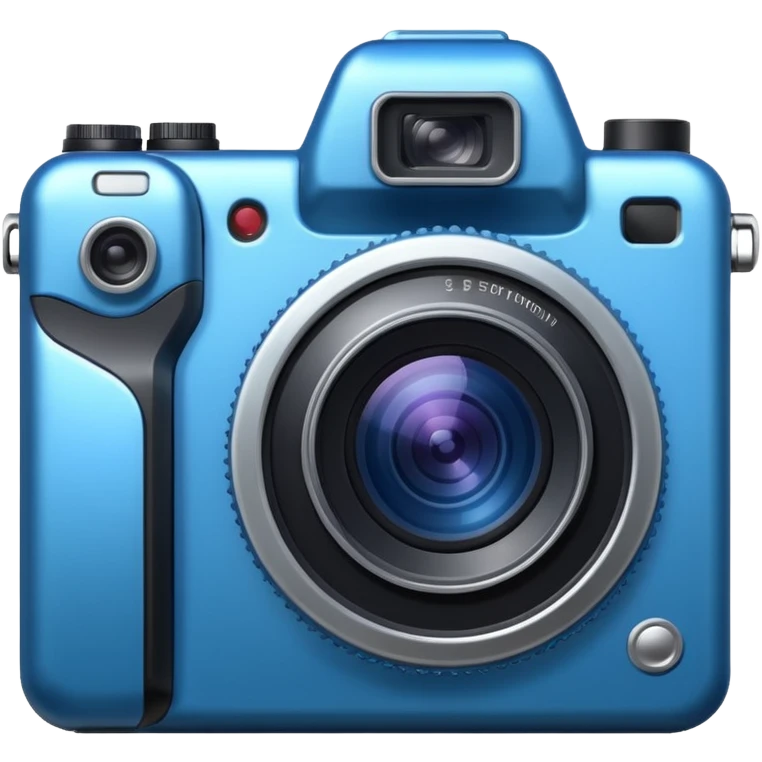 Blue camera emoji