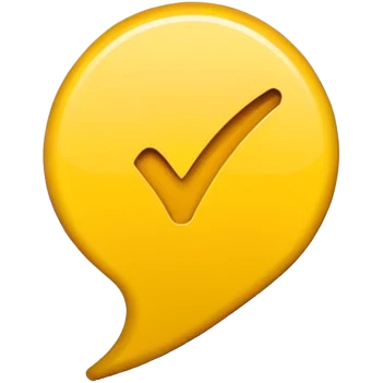 a yellow tick mark emoji