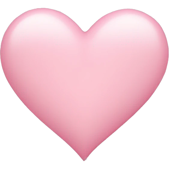 Light pink heart emoji