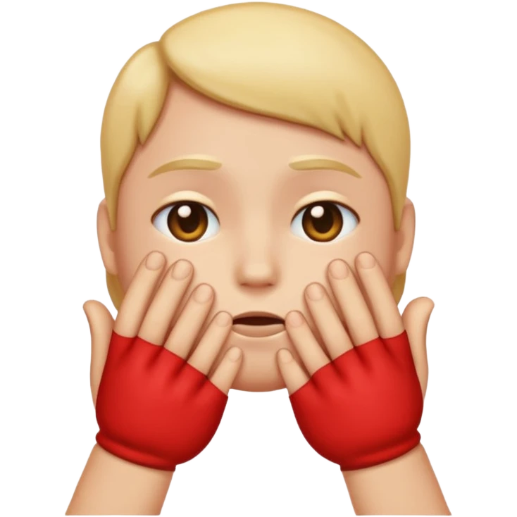 hands caressing sad emojis face emoji