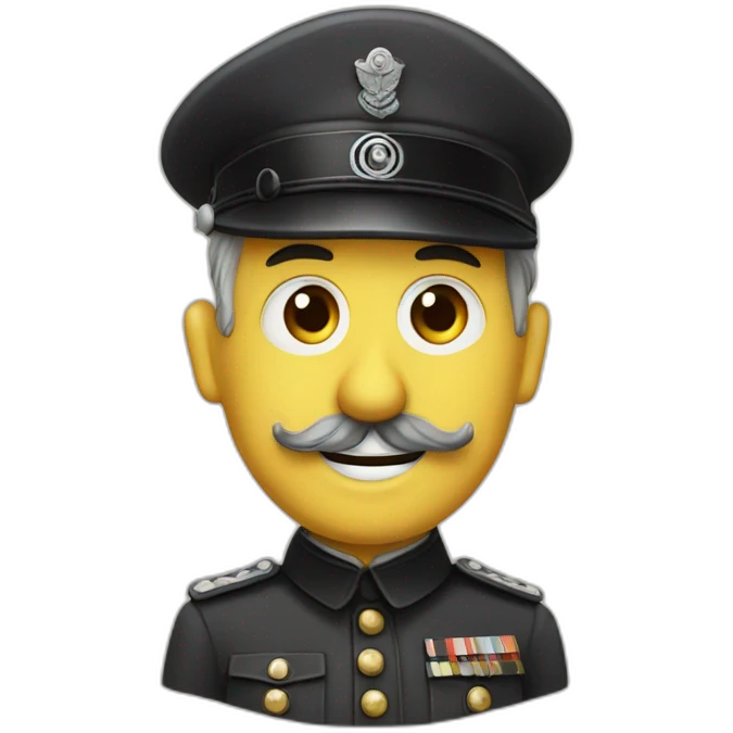 charlie chaplin in ww2 german uniform emoji