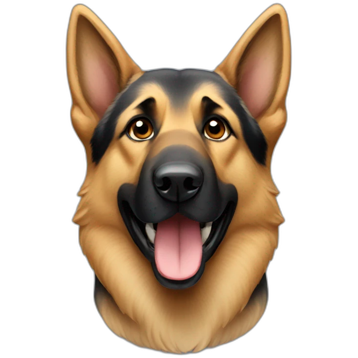 German shepherd dog emoji