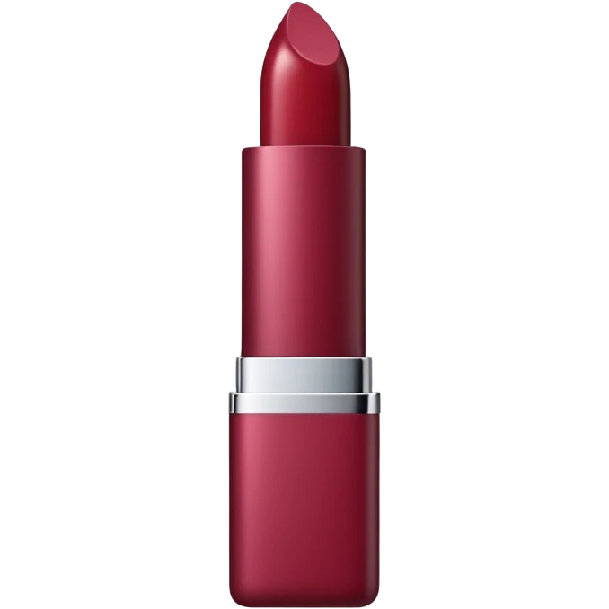 labial bordo packaging cromado emoji