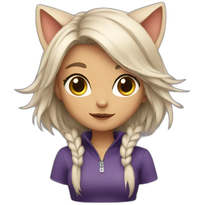 cat girl  emoji