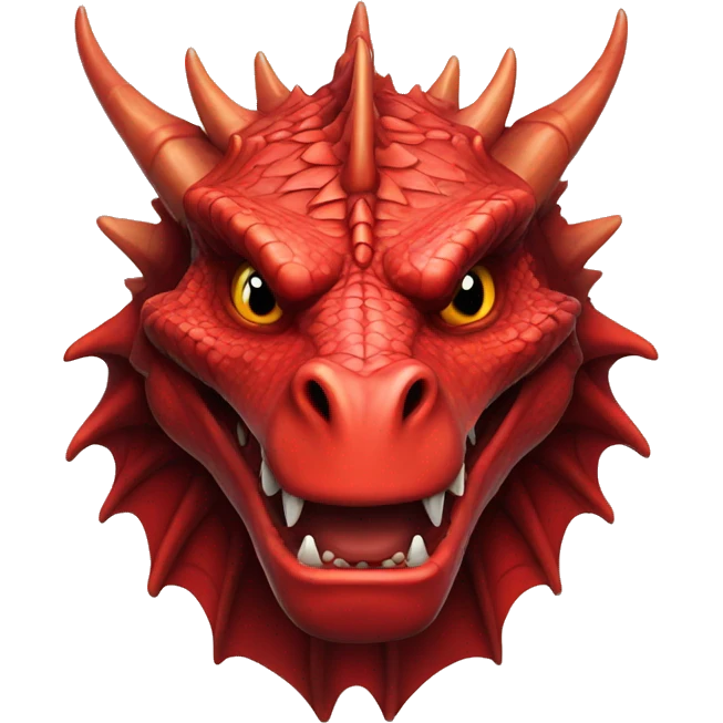 red dragon head in game of thrones style emoji
