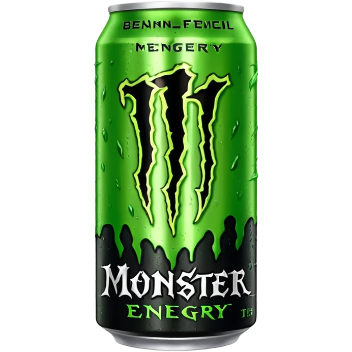 Monster energy drink can emoji