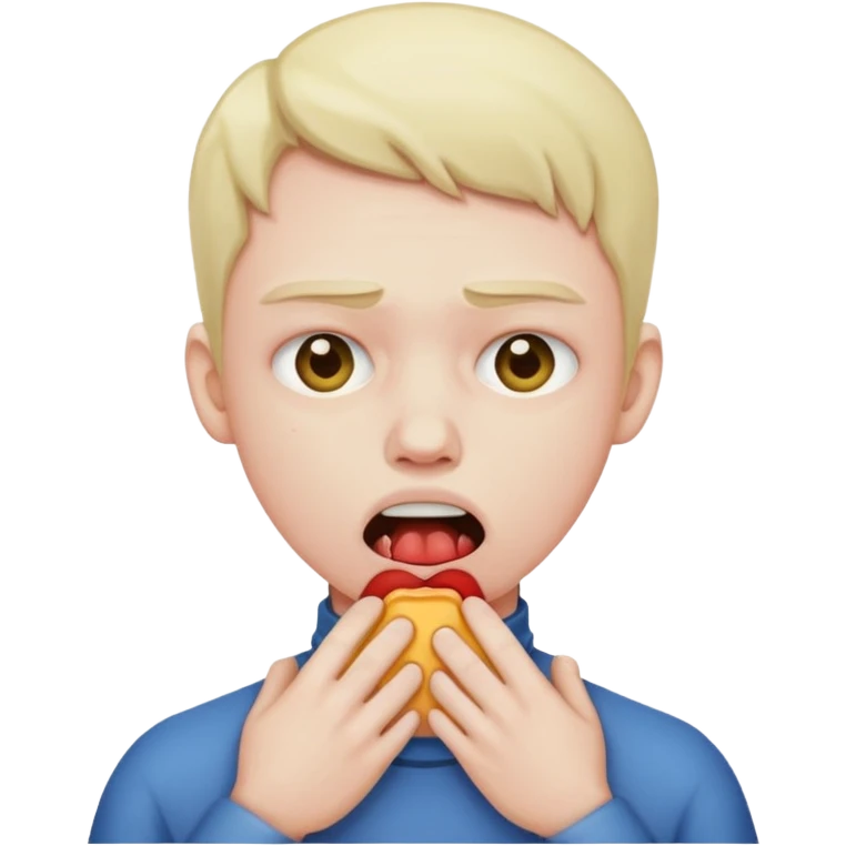Fake choking myself  emoji