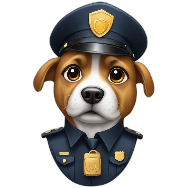 dog policeman emoji