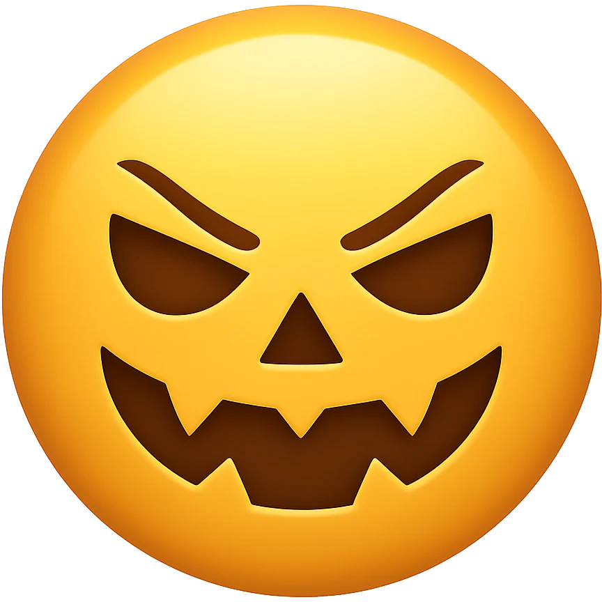 Halloween slay emoji, remove background emoji