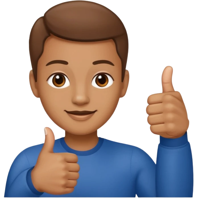 light brown skin thumbs up with french tip nails emoji emoji