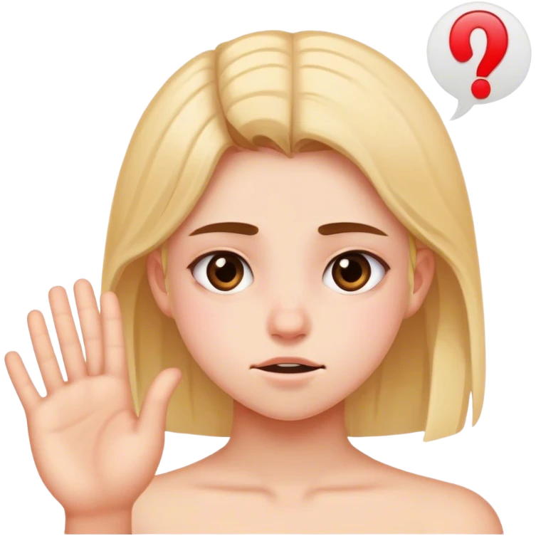 en 17 årig tjej som säger NEJ emoji