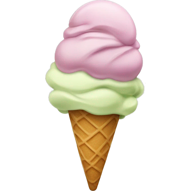 Ice cream pistacchio emoji