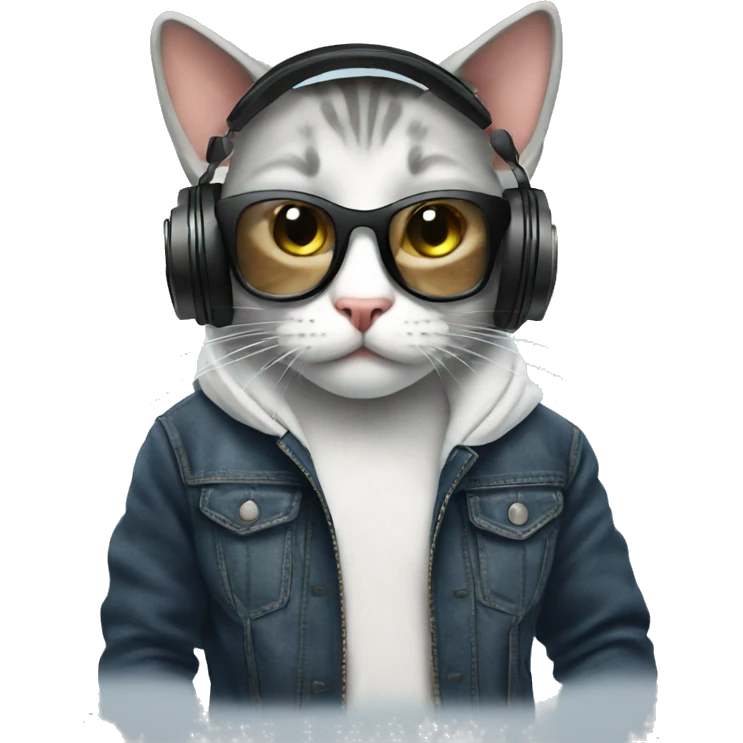 dj cat emoji