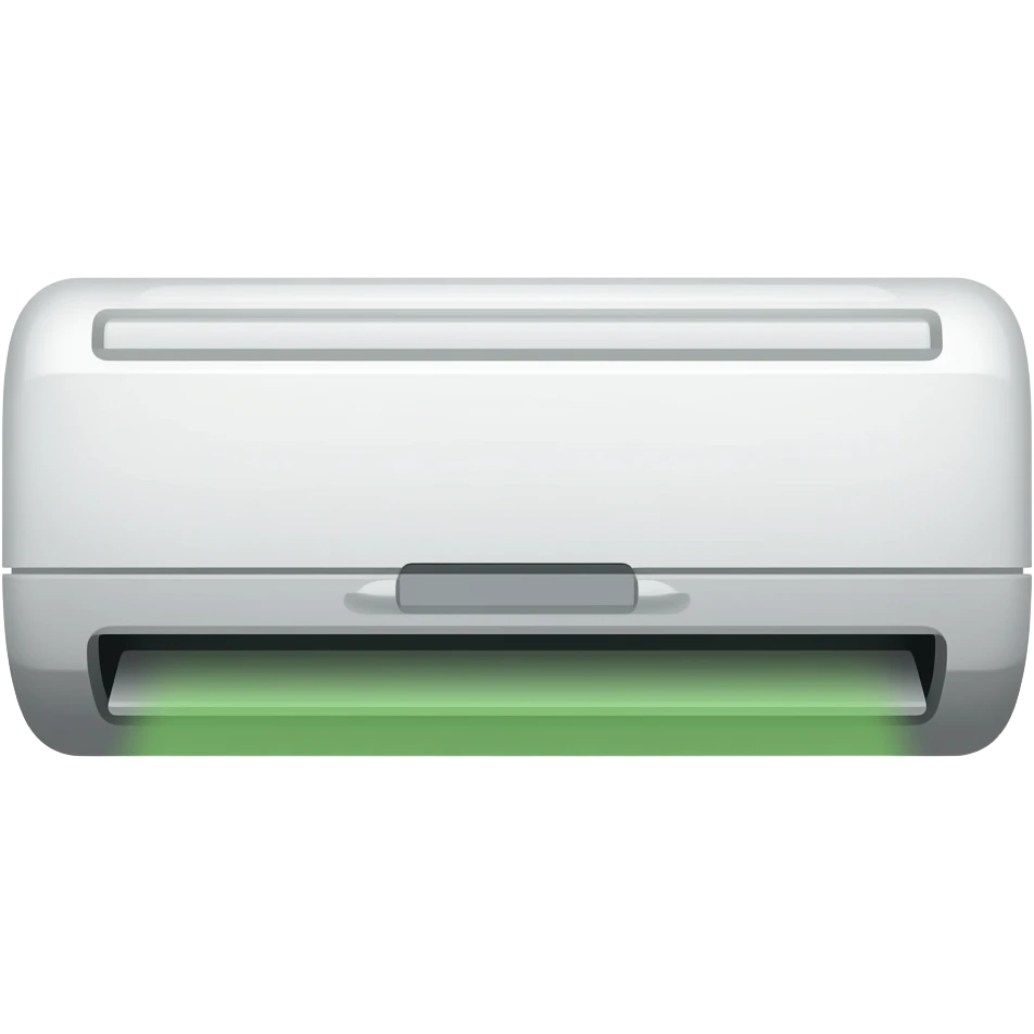 air-conditioner with green air emoji