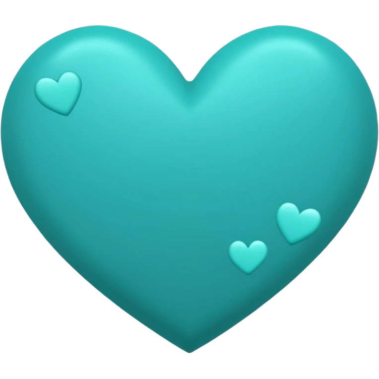 Teal heart with little hearts and Bonnie wording emoji