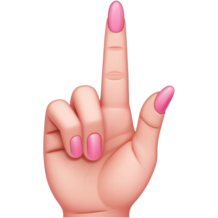 pink middle finger  emoji