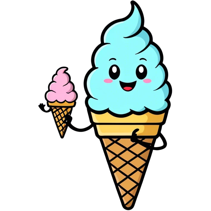 Me eating ice cream emoji
