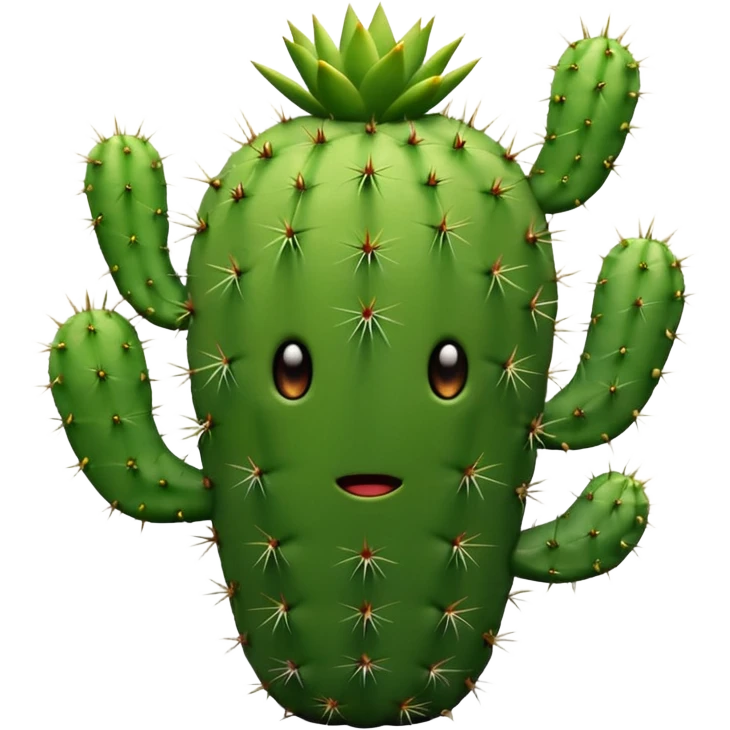 cactus with a face  emoji