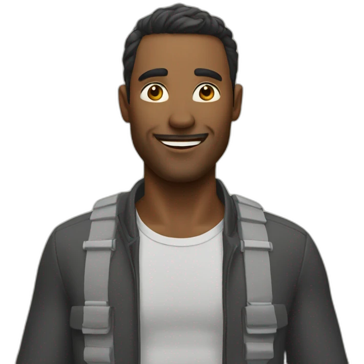 Man who is doing pompe emoji