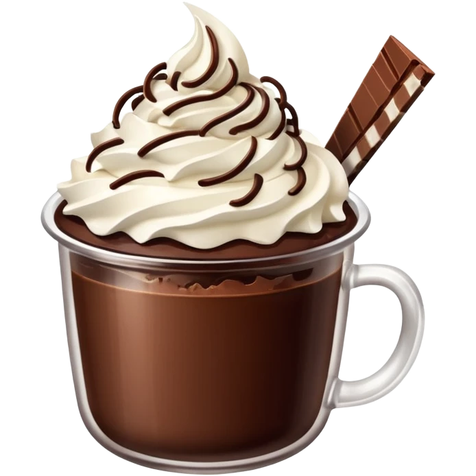 chocolate desert in cup emoji