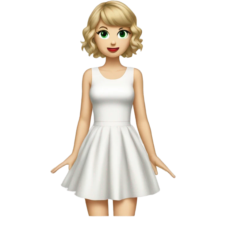 Taylor swift in TTPD dress emoji