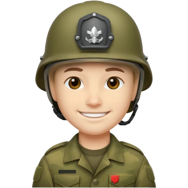 военный улыбкается emoji