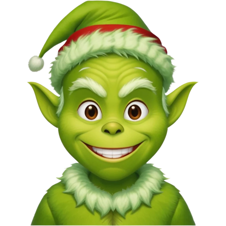 Me looking like the grinch emoji